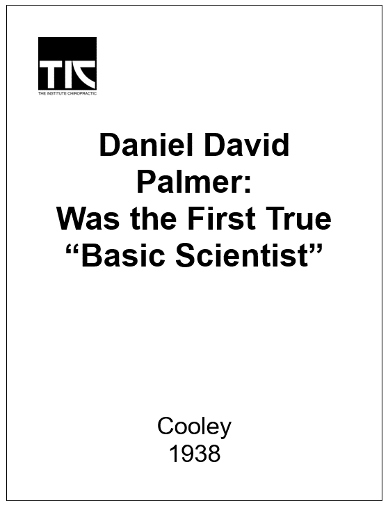 The First True “Basic Scientist