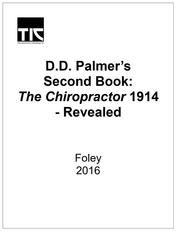 D.D. Palmer’s Second Book