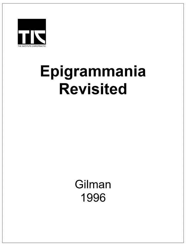 Epigrammania Revisited