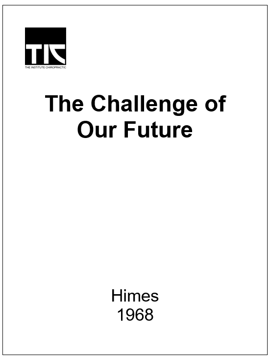 The Challenge of Our Future: Part 1