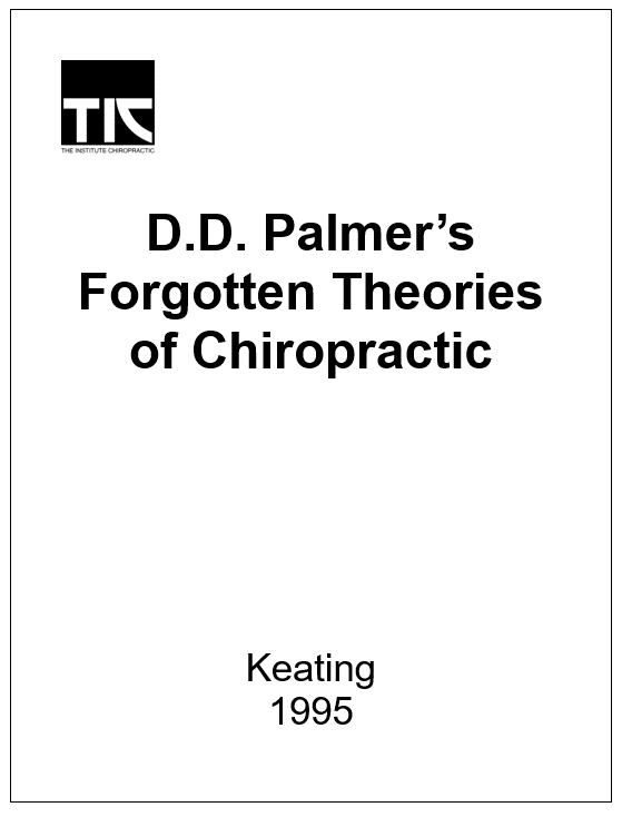 D.D. Palmer Forgotten – Keating