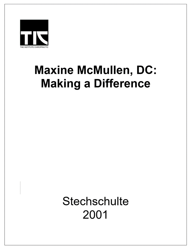 Maxine McMullen, DC