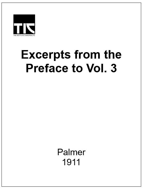 Preface to Vol 3