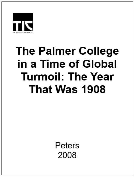 The Palmer College in a Time of Global Turmoil