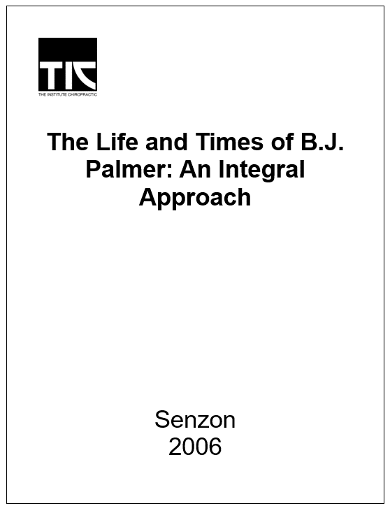 Life of B.J. Palmer – First Edition