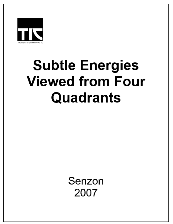 Subtle Energies Viewed from Four Quadrants