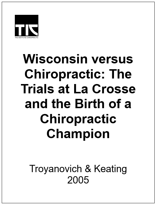 Wisconsin versus Chiropractic