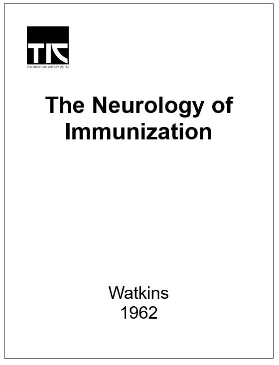 The Neurology of Immunization