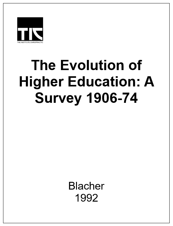 The Evolution of Higher Education