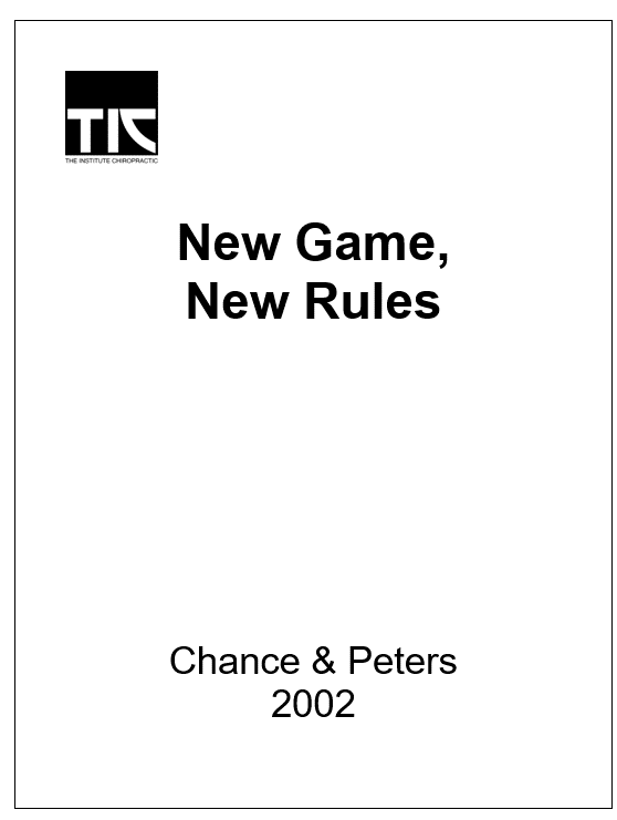 New Game, New Rules
