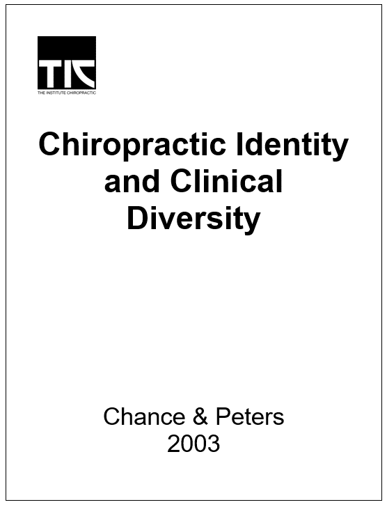 Chiropractic Identity and Clinical Diversity