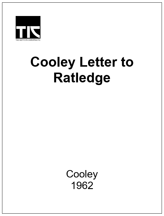 Cooley Letter to Ratledge