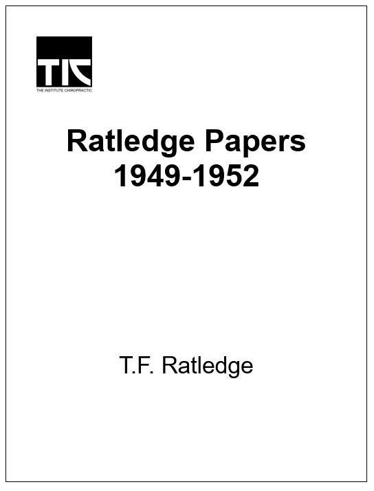 Ratledge Papers 1949-1952